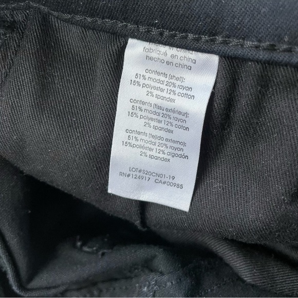 WEWOREWHAT Women's Black High Rise Skinny Jeans with Front Bottom Zipper Size 25 - Picture 8 of 11